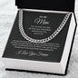 litzzy To my Man - Cuban Link Chain - For all that you are - To My Boyfriend , Gift For Boyfriend SO Jewelry   