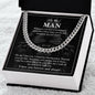 litzzy To My Man Cuban Link Chain - Straighten Up Your Crown - Gift For Boyfriend Litzzy Cuban Link Chain Jewelry   
