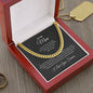 litzzy To my Man - Cuban Link Chain - For all that you are - To My Boyfriend , Gift For Boyfriend SO Jewelry 14K Yellow Gold Finish Luxury Box 
