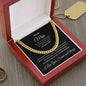 litzzy To My Man - You complete me - Personalized Cuban Link Chain Necklaces - To My Boyfriend , Gift For Boyfriend - SO Jewelry 14K Yellow Gold Finish Luxury Box 