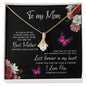 litzzy Litzzy Alluring Beauty Necklace To my Mom, You are the best mother anyone could ask for Mothers Day Jewelry, Necklace gifts set from Son, Daughter Jewelry 18K Yellow Gold Finish Standard Box 