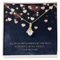 litzzy Litzzy Alluring Beauty Necklace To my Mom, All of Us are guarded by the most powerful of all Angels Mothers day Jewelry, Gifts set Jewelry 18K Yellow Gold Finish Standard Box 