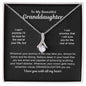litzzy To My Granddaughter - My Beautiful Granddaughter - Litzzy Alluring Beauty Necklace - Necklace for Granddaughter from Grandparents Jewelry   