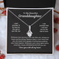 litzzy To My Granddaughter - My Beautiful Granddaughter - Litzzy Alluring Beauty Necklace - Necklace for Granddaughter from Grandparents Jewelry 14K White Gold Finish Standard Box 