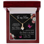 litzzy Litzzy Alluring Beauty Necklace To my Mom, You are the best mother anyone could ask for Mothers Day Jewelry, Necklace gifts set from Son, Daughter Jewelry 18K Yellow Gold Finish Luxury Box w/LED Light 
