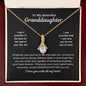 litzzy To My Granddaughter - My Beautiful Granddaughter - Litzzy Alluring Beauty Necklace - Necklace for Granddaughter from Grandparents Jewelry 18K Yellow Gold Finish Luxury Box 