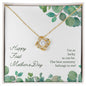 litzzy Litzzy Love Knot Necklace To my Mom, First Mother's Day  Mothers Day Jewelry, Necklace gifts set from Son, Daughter Jewelry 18K Yellow Gold Finish Standard Box 
