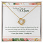 litzzy Litzzy Love Knot Necklace To My Mom, I Love You Mom I Really Do Mothers Day Jewelry, Necklace gifts set from Son, Daughter Jewelry 18K Yellow Gold Finish Standard Box 