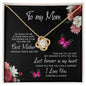 litzzy Litzzy Love Knot Necklace To My Mom, Time May Fly Mothers Day Jewelry, Necklace gifts set from Son, Daughter Jewelry 18K Yellow Gold Finish Standard Box 