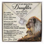 litzzy To My Beautiful Daughter - Never Feel That You Are Alone - Love Knot Necklace jewelry 14K White Gold Finish Standard Box 