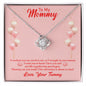 litzzy Litzzy Love Knot Necklace To My Mommy, Love Your Tummy Mothers Day Jewelry, Necklace gifts set from Son, Daughter Jewelry 14K White Gold Finish Standard Box 