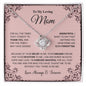 litzzy Litzzy Love Knot Necklace To my Mom, I Am Forever Grateful Mothers Day Jewelry, Necklace gifts set from Son, Daughter Jewelry Standard Box  