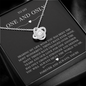 litzzy To My One and Only - Litzzy Love Knot Necklace - Gift for Wife, Soulmate, Girlfriend Jewelry   