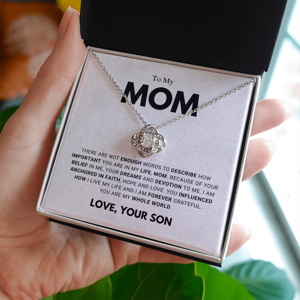 litzzy Mom - Forever Grateful - Love Knot Necklace Jewelry   