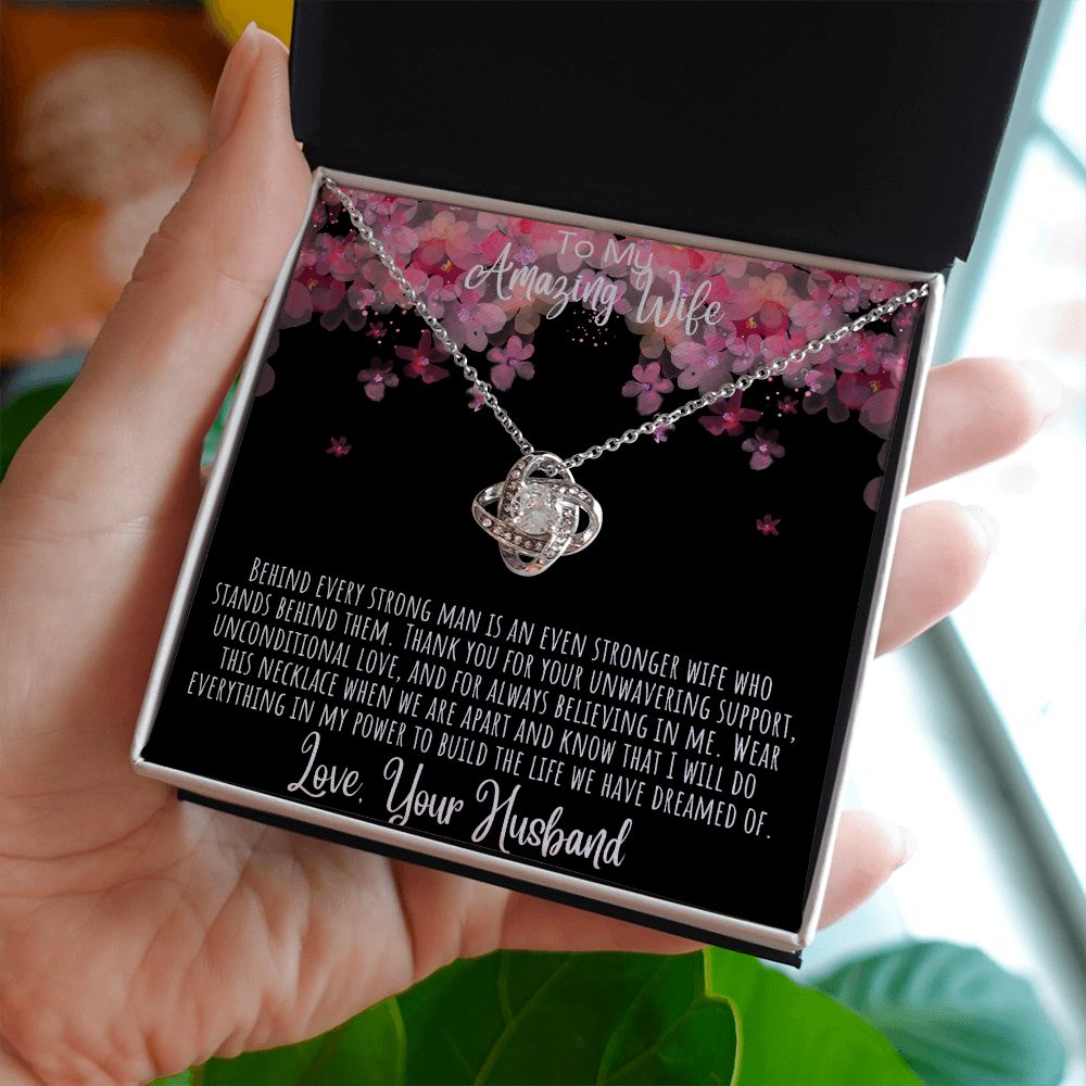 litzzy Heart To My Wife Necklace - Anniversary Gift For Wife Birthday Gift - Gifts For Her - Wife Jewelry - Wife Sentimental Gift - Wife Poem Card Jewelry   