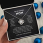 litzzy Litzzy Love Knot Necklace To my Mom, You're The World Mothers Day Jewelry, Necklace gifts set from Son, Daughter Jewelry   