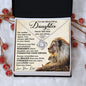 litzzy To My Beautiful Daughter - Never Feel That You Are Alone - Love Knot Necklace jewelry   
