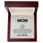 litzzy Mom - Forever Grateful - Love Knot Necklace - Litzzy Mother's Day Gifts Necklace Jewelry 18K Yellow Gold Finish Luxury Box 