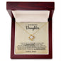 litzzy Proud That You Are My Daughter, Litzzy To My Daughter Jewelry 18K Yellow Gold Finish Luxury Box 