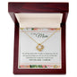 litzzy Litzzy Love Knot Necklace To My Mom, I Love You Mom I Really Do Mothers Day Jewelry, Necklace gifts set from Son, Daughter Jewelry 18K Yellow Gold Finish Luxury Box with LED light 
