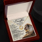 litzzy To My Beautiful Daughter - Never Feel That You Are Alone - Love Knot Necklace jewelry   