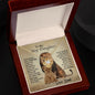 litzzy To My Step Daughter - This Old Lion Will Always Have Your Back - Love Knot Necklace jewelry   