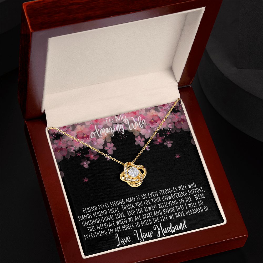 litzzy Heart To My Wife Necklace - Anniversary Gift For Wife Birthday Gift - Gifts For Her - Wife Jewelry - Wife Sentimental Gift - Wife Poem Card Jewelry   