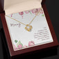 litzzy Litzzy Love Knot Necklace To my Mom, Mommy Snuggled in Your Tummy  Mothers Day Jewelry, Necklace gifts set from Son, Daughter Jewelry   