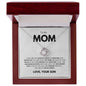litzzy Mom - Forever Grateful - Love Knot Necklace - Litzzy Mother's Day Gifts Necklace Jewelry   