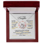 litzzy Someday when pages of my life end | Beautiful Chapters, Litzzy To My Daughter Jewelry 14K White Gold Finish Luxury Box 