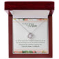 litzzy Litzzy Love Knot Necklace To My Mom, I Love You Mom I Really Do Mothers Day Jewelry, Necklace gifts set from Son, Daughter Jewelry 14K White Gold Finish Luxury Box with LED light 