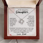 litzzy To My Beautiful Daughter - When You Took Your First Breath - Love Knot Necklace jewelry   