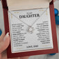litzzy To My Daughter - I Will Always Have Your Back - Love Knot Necklace jewelry   