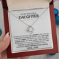 litzzy To My Beautiful Daughter - I Love You Today And Forever - Love Knot Necklace jewelry   