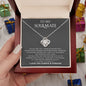 litzzy To My Soulmate - The Day I Met You, I Found My Missing Piece - Love Knot - Necklace Gift For Her, Wife, Girlfriend, Anniversary, Wedding, Valentine, Birthday with Message Card Jewelry   