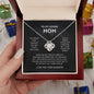litzzy Litzzy Love Knot Necklace To my Mom, You're The World Mothers Day Jewelry, Necklace gifts set from Son, Daughter Jewelry   