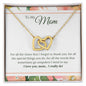 litzzy Litzzy Interlocking Hearts Necklace To my Mom, I Love You Mom I Really Do  Mothers Day Jewelry, Necklace gifts set from Son, Daughter Jewelry 18K Yellow Gold Finish Standard Box 