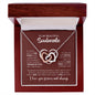 litzzy My Beautiful Soulmate | Love & Light - Interlocking Hearts Necklace - Valentine's Day Gift Necklace SO Jewelry Polished Stainless Steel & Rose Gold Finish Luxury Box 
