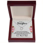 litzzy We Love you, Litzzy To My Daughter Jewelry 14K White Gold Finish Luxury Box 
