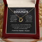 litzzy To My Beautiful Soulmate - Missing Piece - Delicate Heart Necklace - To My Soulmate - Gift For Soulmate Jewelry   