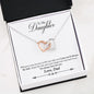 litzzy I pray you'll always be safe, Litzzy To My Daughter Jewelry Interlocking Heart Insert Template  