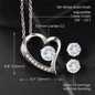 litzzy To My Soulmate Necklace - Forever Love Necklace - Soulate Gifts Set - Valentine Gift For Wife, Girlfriend, Soulmate Jewelry   