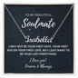 litzzy To My Beautiful Soulmate - I May Not Be Your First - Customize Name Necklace - To My Soulmate, Gift For Soulmate Jewelry   