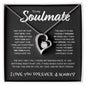 litzzy To My Soulmate - 14K Forever Necklace - Necklace Gift Set - To My Soulmate, Gift For Soulmate SO Jewelry 14k White Gold Finish Standard Box 