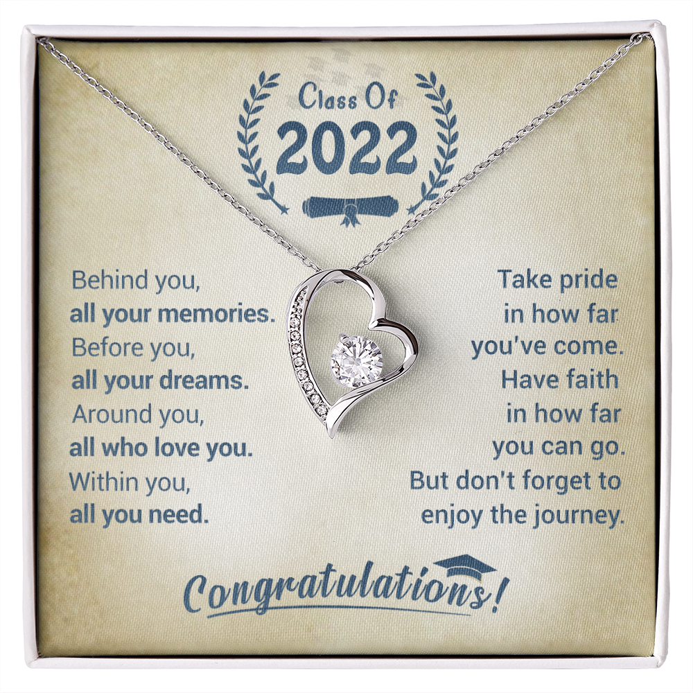 litzzy Class Of 2022 - Take Pride In How Far You've Come - Forever Love Necklace jewelry   