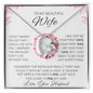 litzzy To My Beautiful Wife - I Married You Because I Cant Live Without You - To My Wife, Gift For Wife - Valentine's Day Gift -  Forever Love Necklace SO Jewelry 14k White Gold Finish Standard Box 