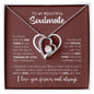 litzzy My Beautiful Soulmate | Love & Light - Forever Love Necklace - Valentine's Day Gift Necklace SO Jewelry 14k White Gold Finish Standard Box 