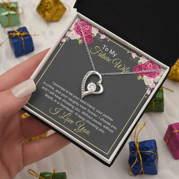 litzzy To My Future Wife - I promise to be your best friend - Forever Love Necklace - To My Future Wife, Gift For Wife SO Jewelry   
