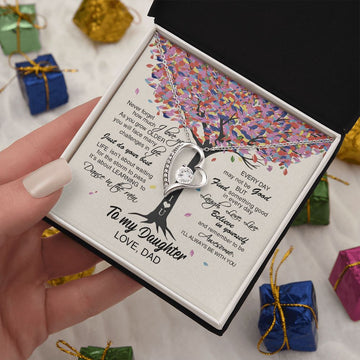 litzzy Dance In The Rain, Litzzy To My Daughter Forever Love Necklace Jewelry   