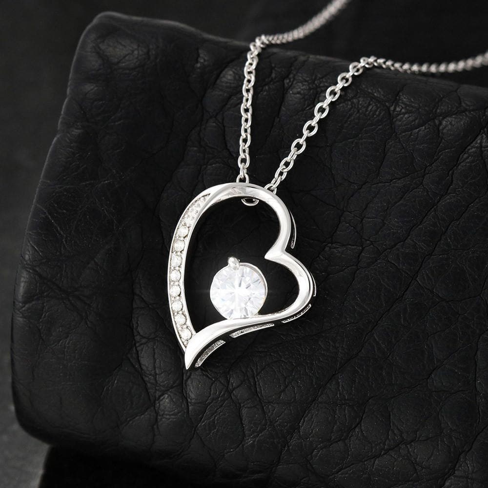 litzzy To My Beautiful Wife Valentine's Day Forever Love Necklace - Gifts For Wife Necklace Valentines Day Custom Made Romantic Gift For My Best Wife Ever Jewelry   